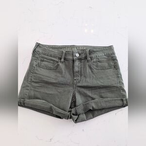 American Eagle Outfitters Olive Green Shorts Midi Size 10